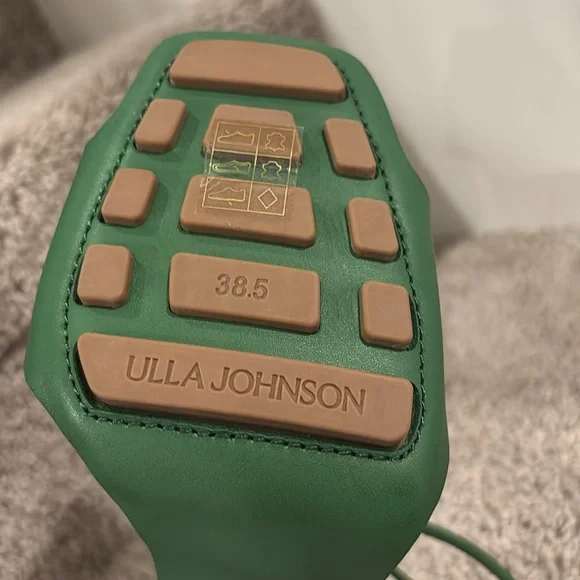 ULLA JOHNSON NICOLETTE LACE UP HIGH HEEL - GREEN Size 8 - Picture 6 of 8